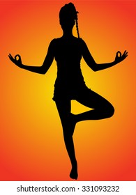Vrkasana Yoga Tree Pose