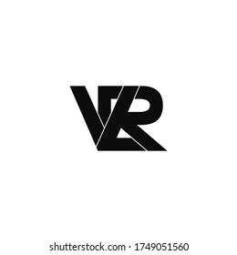 diseño original del logotipo de monograma de la letra vrl