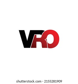 VRO carta diseño de logotipo de monograma