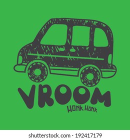 Vroom Kids Shirt Graphic