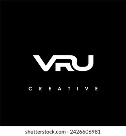 VRU Letter Initial Logo Design Template Vector Illustration