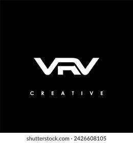 VRV Letter Initial Logo Design Template Vector Illustration