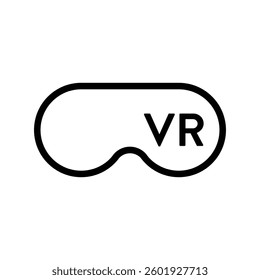 VR-Virtual reality glasses icon. High quality vector illustrator.