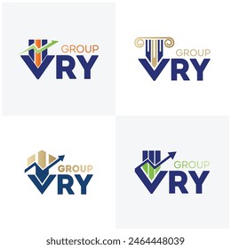 VRY Business Logo Mockup Design