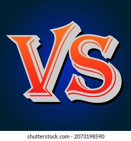 Vs 3d Text - Cartoon Style 3d Vs Text Png Versus