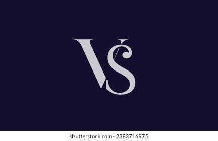 VS abstract company Logo Template Vector