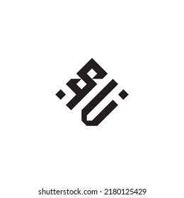VS abstract geometric concept logo in high quality professional design that will be best for street style