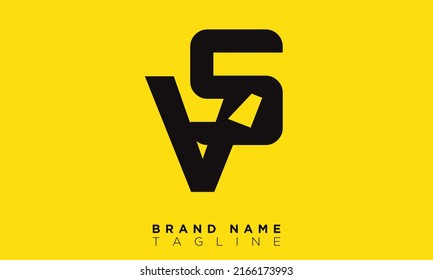VS Alphabet Buchstaben Initial Monogram Logo SV, V und S