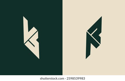 VS or AP monogram logo design