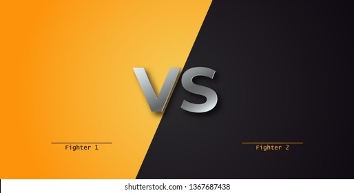 Vs background . Boxing competition .  Fighter versus . 