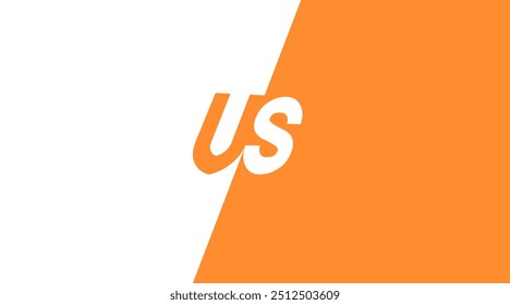 Banner do VS. Estilo plano. Ícones de vetor.