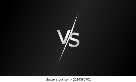 vs black background. versus banner. banners for football, basketball, rukby and other sports