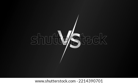 vs black background. versus banner. banners for football, basketball, rukby and other sports