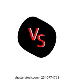 VS, color vector icon. A sign of opposition. One against the other.