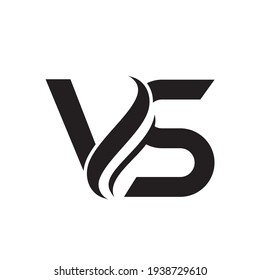 VS creative letter logo design