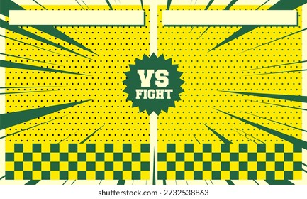 VS lucha de fondo Plantilla pop art