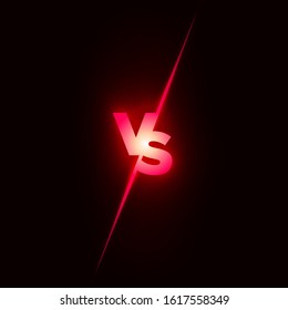 Vs great design for any purposes. Battle concept. Confrontation fight competition. Boxing logo. Conflict sign. Soccer game match. Football competition. Tournament icon. Vs logo vector. Versus concept.