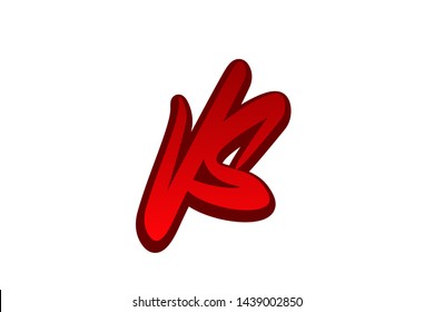 VS. Handwritten vector lettering design. Vector calligraphy illustration isolated. Typography for banners, badges, postcard, t-shirt, prints, posters.