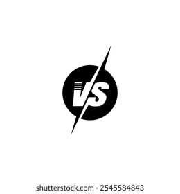 VS icon isolated on white background.