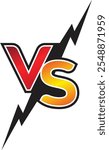 Vs icon logo. Versus battle fight. Versus letter logo isolated on white background. Battle vs match. Versus, Fight, Competition Logo Vector Illustration.