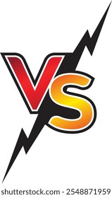 VS-Symbol-Logo. Gegen den Kampf. Logo einzeln auf weißem Hintergrund. Kampf gegen Spiel. Gegen, Kampf, Wettbewerb Logo Vektorgrafik.