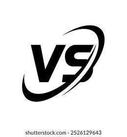 VS-Symbol auf weißem Hintergrund. Versus Logo, Symbol und Hintergrund. Vs Schild für Spiel, Kampf und Sport. Vektorgrafik.