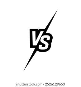 Vs ícone no fundo branco. Versus logotipo, símbolo e fundo. Sinal de V definido para jogo, batalha e esporte. Ilustração vetorial.