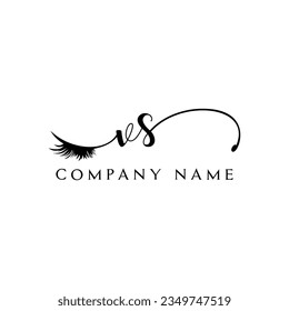 Vector de eyelefante del logotipo inicial de VS
