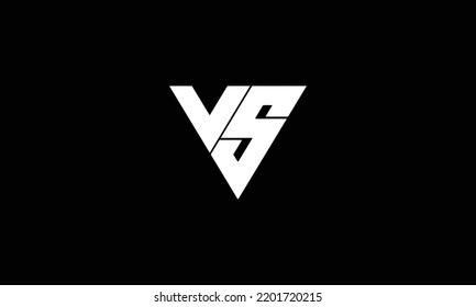  VS Initial logo template vector 