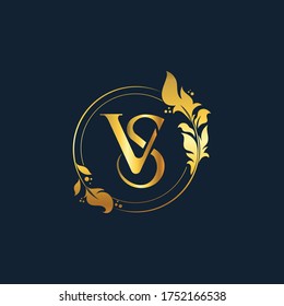 VS initial luxury ornament monogram logo