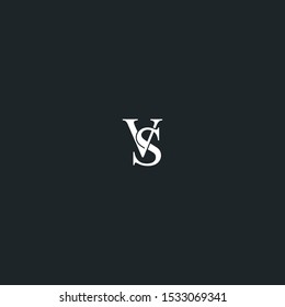 VS Letter Initial Logo Design Vector, eps 10