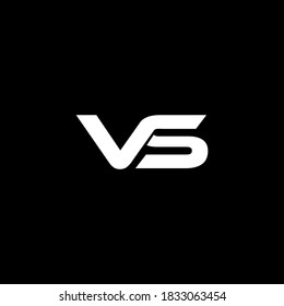 VS Letter Initial Logo Design Template Vector Illustration