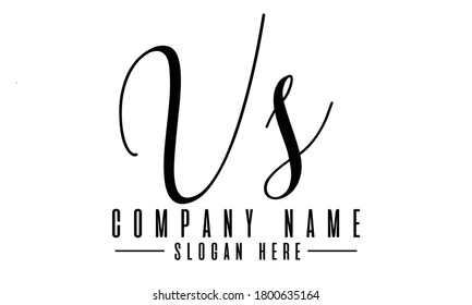 Vs-Buchstaben-Logo-Design, ursprüngliche Vs-Design-Logo-Vorlage