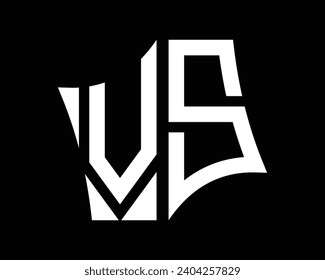 Vektor-Vektorgrafik des VS-Buchstabens