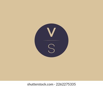 VS letter modern elegant logo design vector images