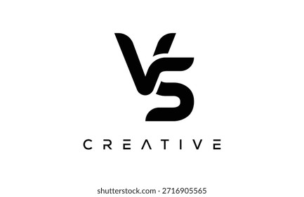 VS Letter Monogram Logo for Modern Creative Brand Identity