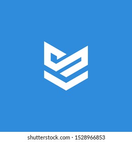 VS letter vector logo abstract