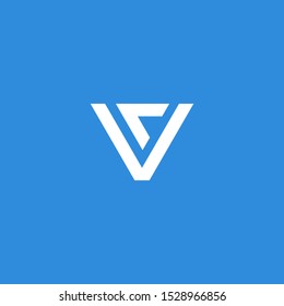 VS letter vector logo abstract