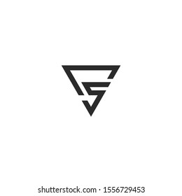 vs letter vector logo abstract