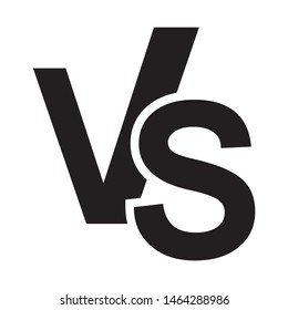 VS letters  Versus logo for sports, fight icon. Vector