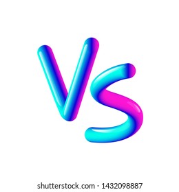 VS letters. Versus sign. Fight competition. Battle vs match. Game match. VS isolated. Vector illustration. Logo template. VS Logo. Competition symbol. Rivalry symbol. Battle sign. Clash icon.
