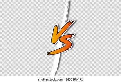 VS letters. Versus Vector Illustration