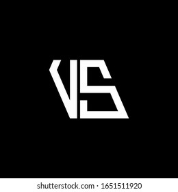 VS logo abstract monogram isolated on black background