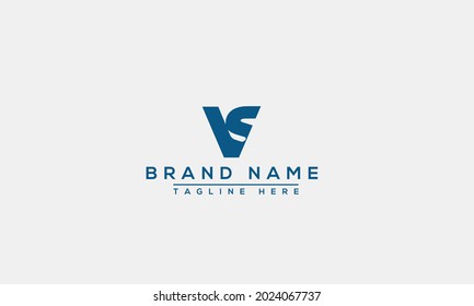 VS Logo Design Template Vector Graphic Branding Element.