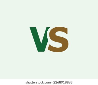 VS logo design vector template