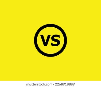 VS logo design vector template