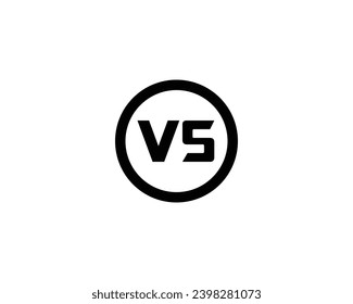 VS logo design vector template