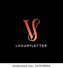 VS-Logo anfängliches Luxus-Design