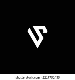 VS logo. VS Letter logo. Illustrated logo, minimal design.