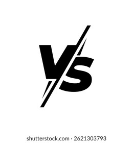 VS logo sport for battle games.